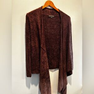 Barefoot Dreams Brown Cardigan Sweater S/M cozy soft comfortable loungewear fall